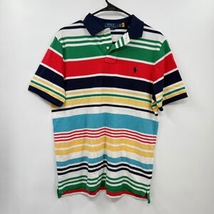 Polo Ralph‎ Lauren Men's Classic Fit Striped Short Sleeve Polo Shirt Size S